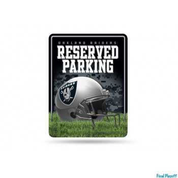 Oakland Raiders metal parking sign | Final Playoff
