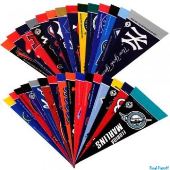 Officially Licensed MLB Mini Pennant Set 30pc | Final Playoff