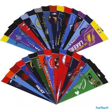 Officially Licensed NBA Mini Pennant Set 30pc | Final Playoff