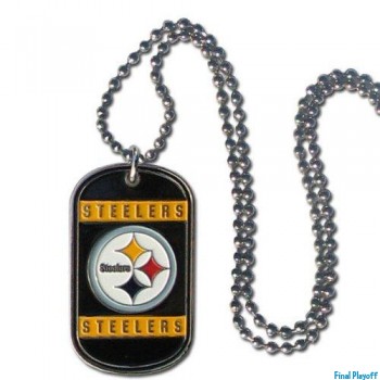 Pittsburgh Steelers dog tag necklace | Final Playoff