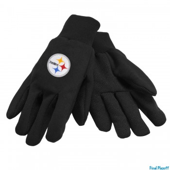 Pittsburgh Steelers utility gloves | Final Playoff