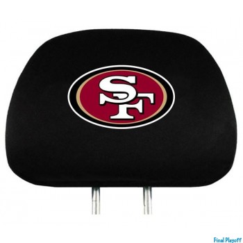 San Francisco 49ers headrest covers 2pc | Final Playoff