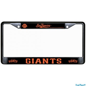 San Francisco Giants license plate frame black | Final Playoff