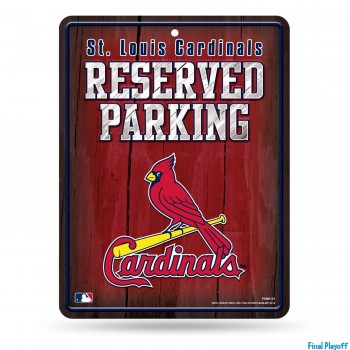 St. Louis Cardinals metal parking sign | Final Playoff
