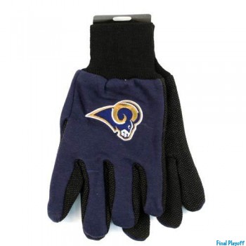 St. Louis Rams two tone utility gloves | Final Playoff