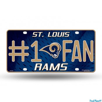 St. Louis Rams metal license plate | Final Playoff
