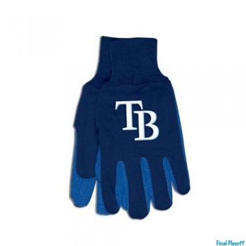 Tampa Bay Rays two tone utility gloves | Final Playoff