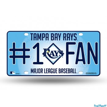 Tampa Bay Rays metal license plate | Final Playoff