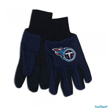 Tennessee Titans two tone utility gloves | Final Playoff