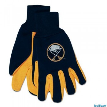 Buffalo Sabres two tone utility gloves | Final Playoff