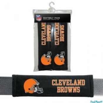 Cleveland Browns seat belt pads | Final Playoff