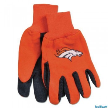 Denver Broncos two tone utility gloves | Final Playoff