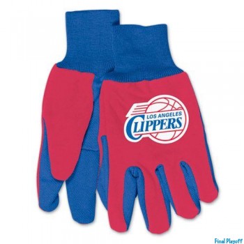 Los Angeles Clippers two tone utility gloves | Final Playoff