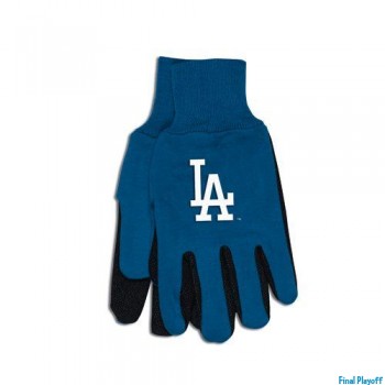 Los Angeles Dodgers two tone utility gloves | Final Playoff