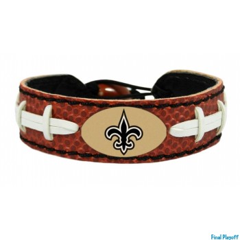 New Orleans Saints leather bracelet | Final Playoff