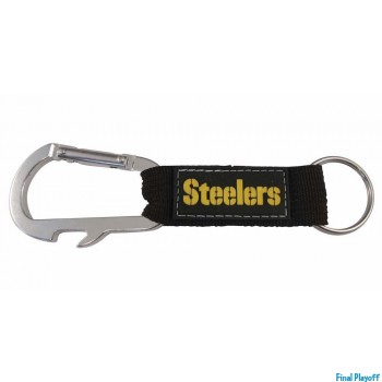 Pittsburgh Steelers bottle opener keychain carabiner | Final Playoff