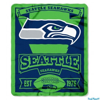 Seattle Seahawks fleece throw blanket | Final Playoff