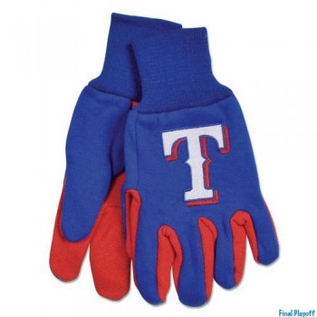 Texas Rangers two tone utility gloves | Final Playoff